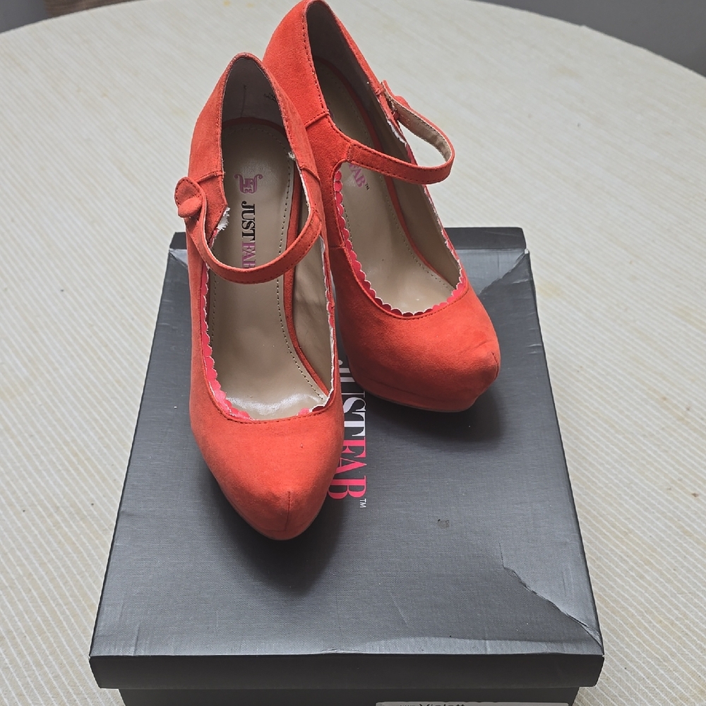 JustFab Women's Coral Mary Jane Heels